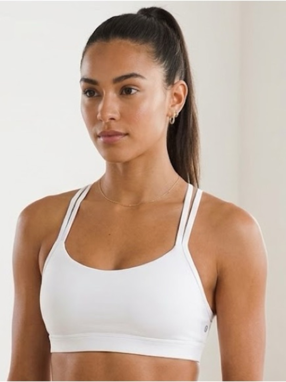 lululemon athletica White Double-String Sports Bra